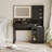 Mirrored Makeup Vanity Set with LED Lights, Charging Station & Storage Drawers – Slim Wooden Bedroom Vanity Table
