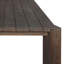 Table de salle à manger d'extérieur Manley - 106 po - brun selle teinté