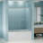 56"-60" W X 58" H Double Sliding Bathtub Shower Door, Semi-Frameless Bypass Tub Door, 1/4" (6Mm) Tempered Glass With Explosion-Proof Film, Adjustable Aluminum Alloy Frame-118169662
