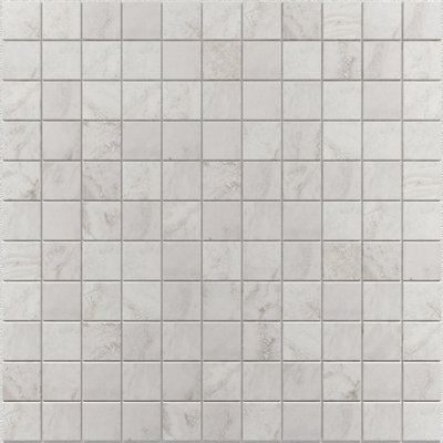 Tufo 12 po x 12 po Carreau de mur et de plancher en porcelaine mosaïque