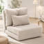 Chaise d'appoint polyvalente capitonnée avec des pieds robustes pour diverses pièces
