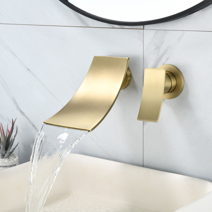 mascopper Wall Mounted Faucet Single-handle Bathroom Faucet & Reviews ...