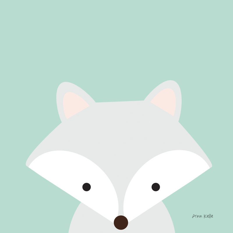 Cuddly Fox by Ann Kelle - Wrapped Canvas Painting, 51cm H x 51cm W