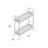 Raglin Metal Bar Cart