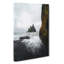 Ocean View From Black Sand Beach Iceland - Wrapped Canvas-56643131