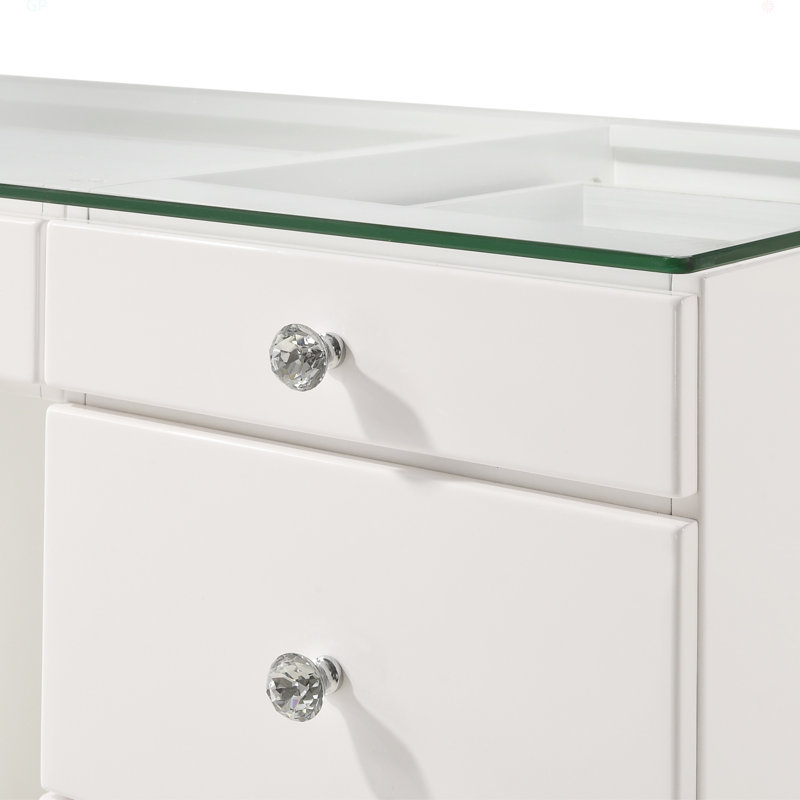 Meuble-lavabo en bois 1 tiroir 9 pièces, Blanc