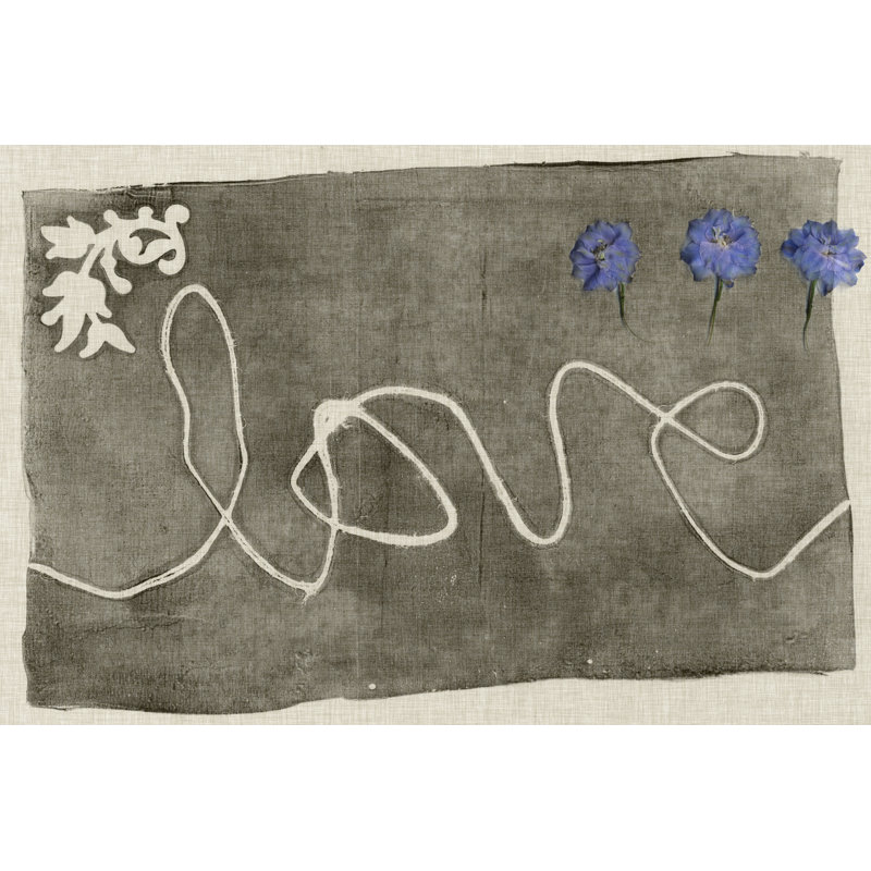 Simple Words IV by Jennifer Goldberger - Wrapped Canvas Print, 30cm H x 46cm W x 3.8cm D