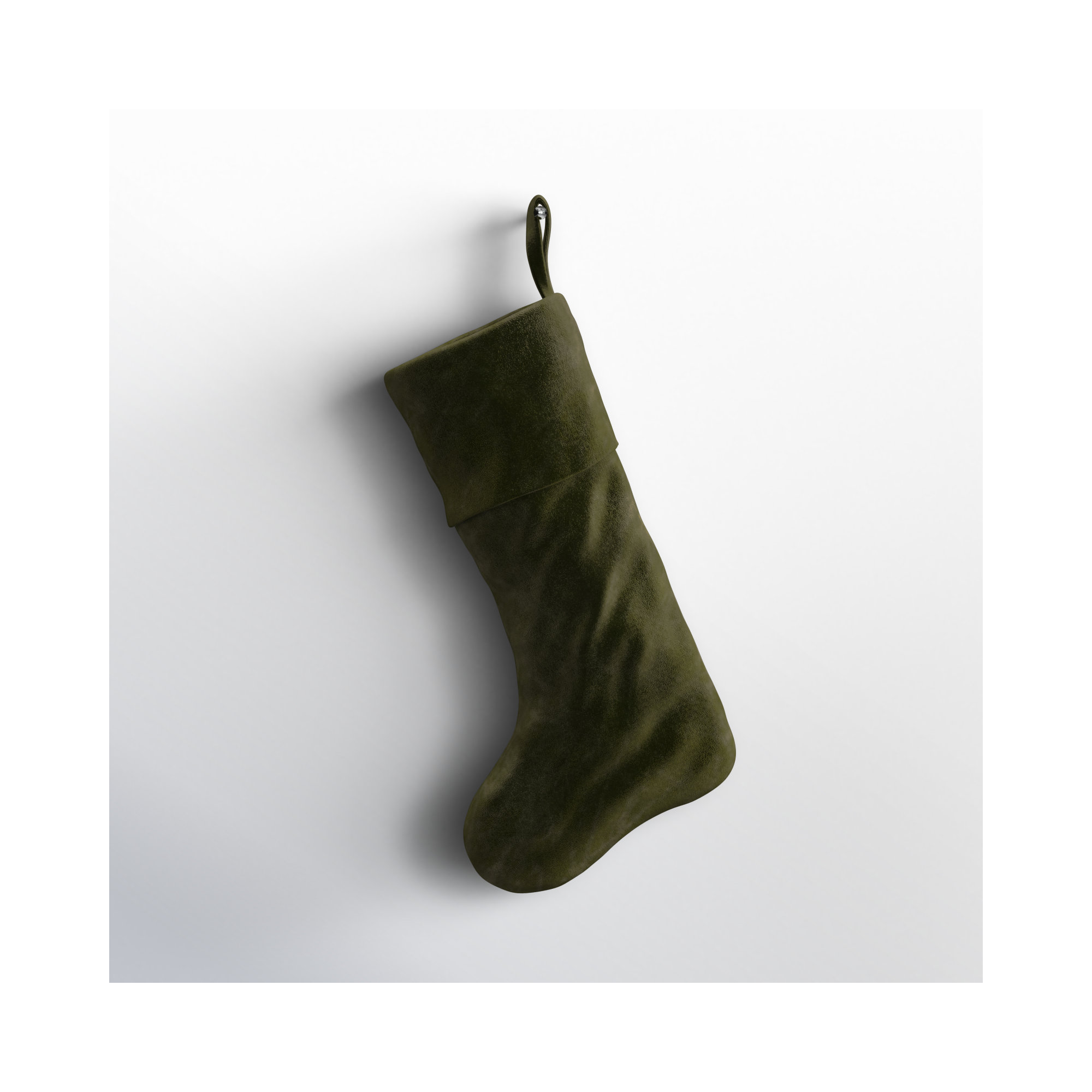 Velvet Stocking, Sage Green