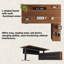 Solid Wood Walnut Color Electric Standing Desk-1148989519