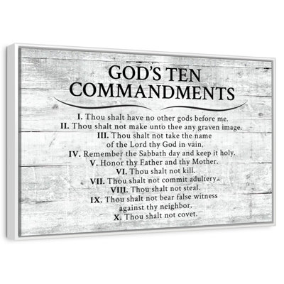 Ten Commandments Gray