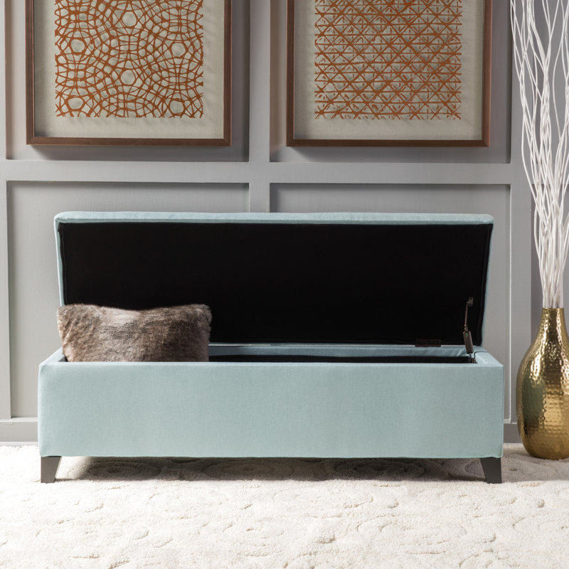 Rangement en tissu pour usage domestique - bleu, 49,59 po x 16,77 po x 16,53 po, 23,57 lb, tissu bleu moderne, siège confortable