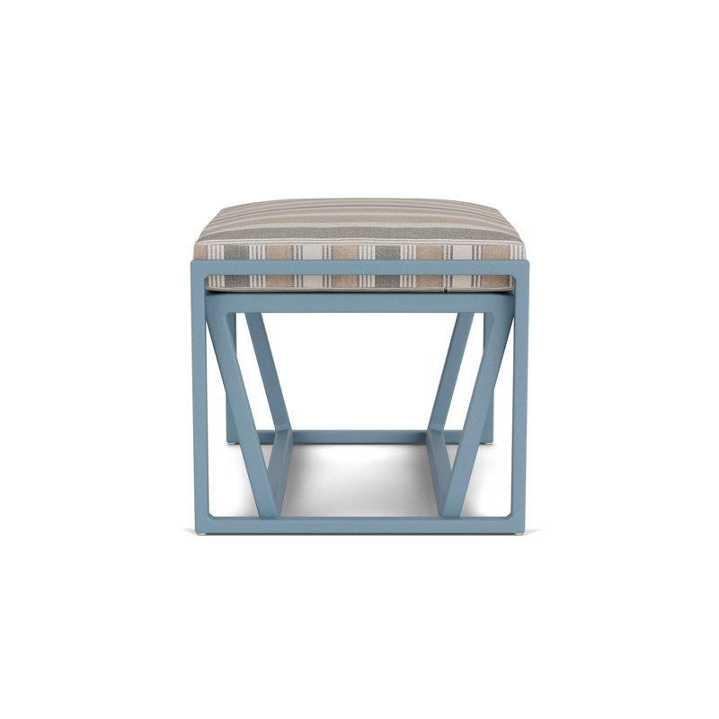 Summit Outdoor Ottoman, Stillwater, Purveyor Pewter