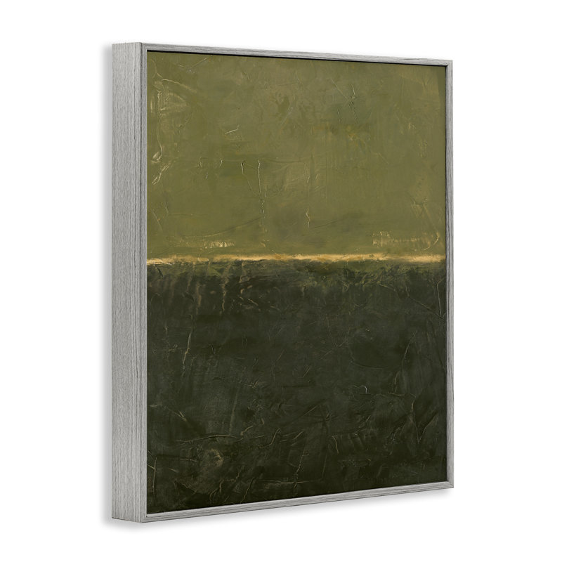 Giclée sur fond vert rustique abstrait, design par Design Fabrikken, Estampe numérique Farmhouse, H 20 po x l 16 po