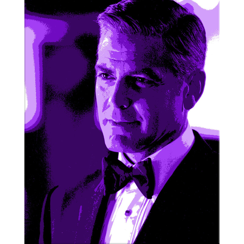 «Poker Face - George» par Larry Laslo, impression sur toile tendue