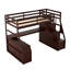 Lit mezzanine simple en couleur. 2 tablettes robustes. Conception inspirée de la maisonnette. Pas de matelas avec tiroirs de rangement. Structure en pin. Thème. Pour 6 personnes et plus. Non inclus-470891493