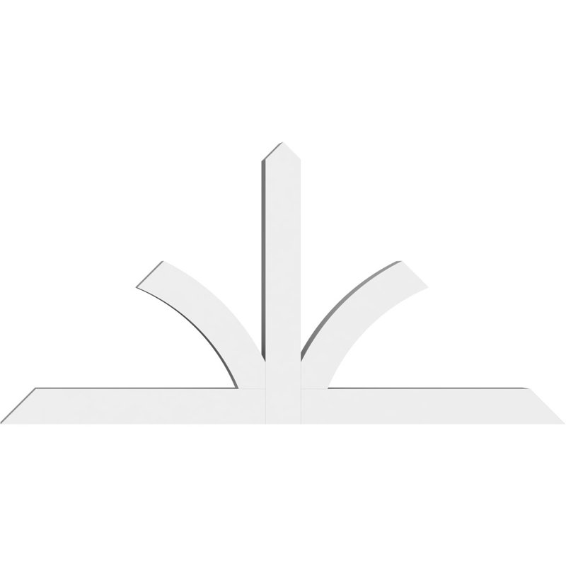 Support pour pignon en PVC de qualité architecturale Richland, H 48 po x l 96 po (pas: 12/12), P 6 po x F 6 po