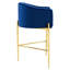 Tabouret de comptoir performance en velours capitonné Savour-1609427416-1609427410