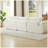 3-Seater Modern Chenille Upholstered Sofa Couch Beige