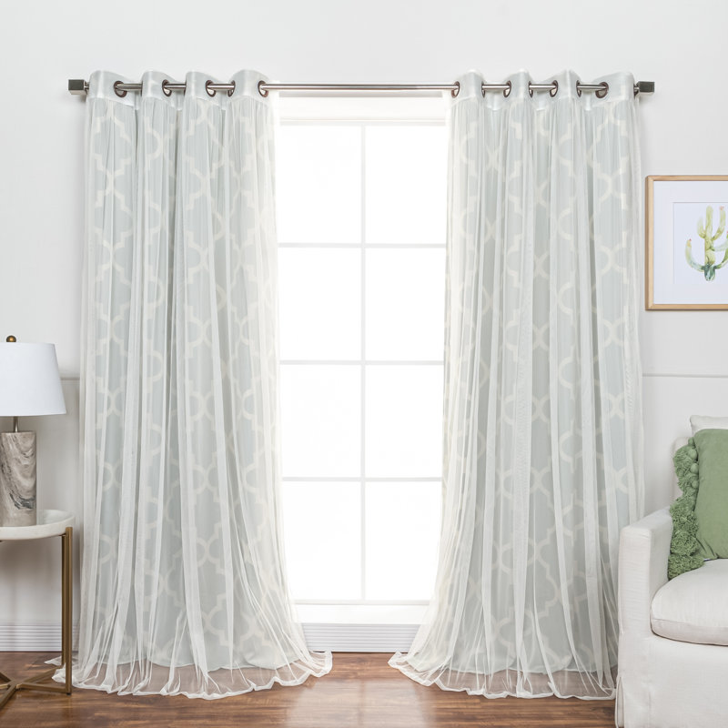Toniana Room Darkening Curtain, Sage, 52" W x 84" L
