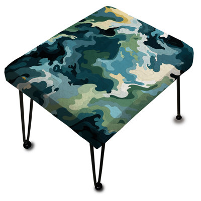 Motifs nomades - Repose-pieds rectangulaire camouflage