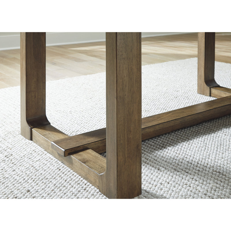 Cabalynn Light Brown Wood Extendable Rectangular Dining Table