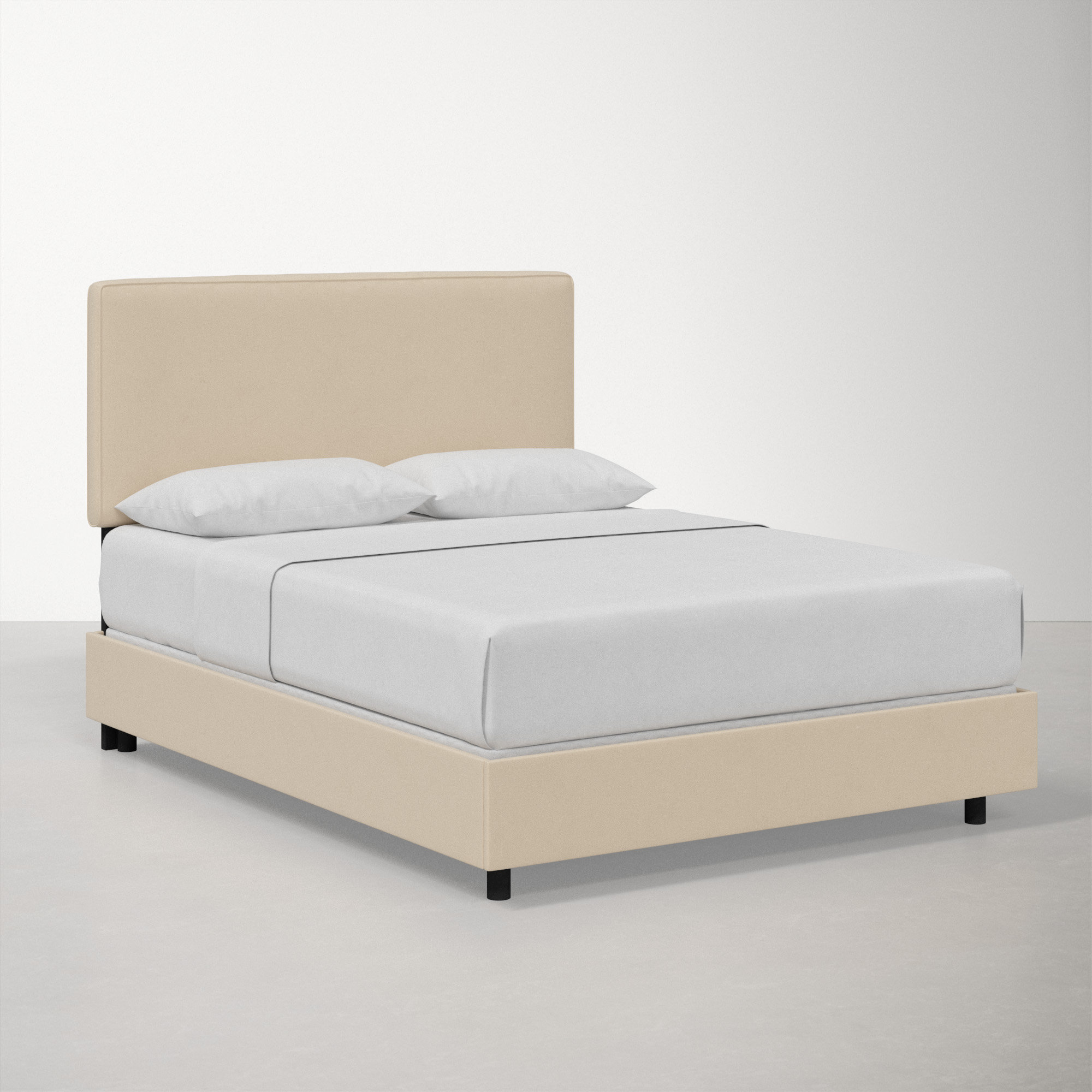 Marquise Upholstered Bed, Full, Classic Pearl Performance Velvet