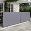 & Water 276 "x 71" auvent rétractable d'intimité de jardin, écran gris 276 "imperméable, - pour balcon,