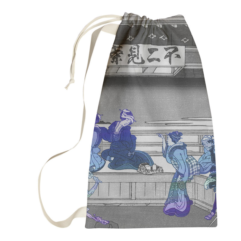 Sac à linge Yoshida at Tokaido, Grand (H 76,5 po x l 29,5 po x 1,5 po), bleu