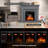 Tarijah 43" 1500W Electric Fireplace Mantel W/ Realistic LED Log Heater,Remote Control-1534738489