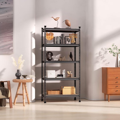 5-Tier Adjustable Metal Shelving, 36”Wx18”Dx72”H,4000LBS Capacity