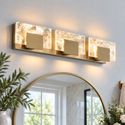 3-Light Modern Bathroom Vanity Light