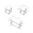 Table Set, 3pcs Set, Coffee, End, Side, Accent, Living Room, Metal-1176795820