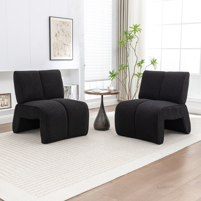 Chaise d'appoint Mathias, Noir