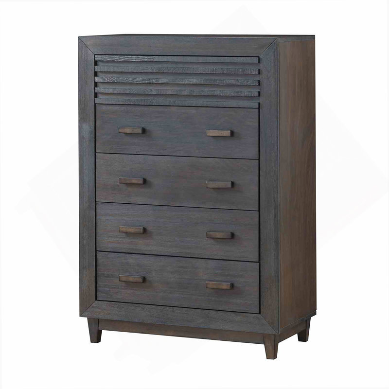 Commode de style transitionnel pour chambre à coucher