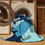 Tapis bleu marine lavable à la machine Kendari-136663631