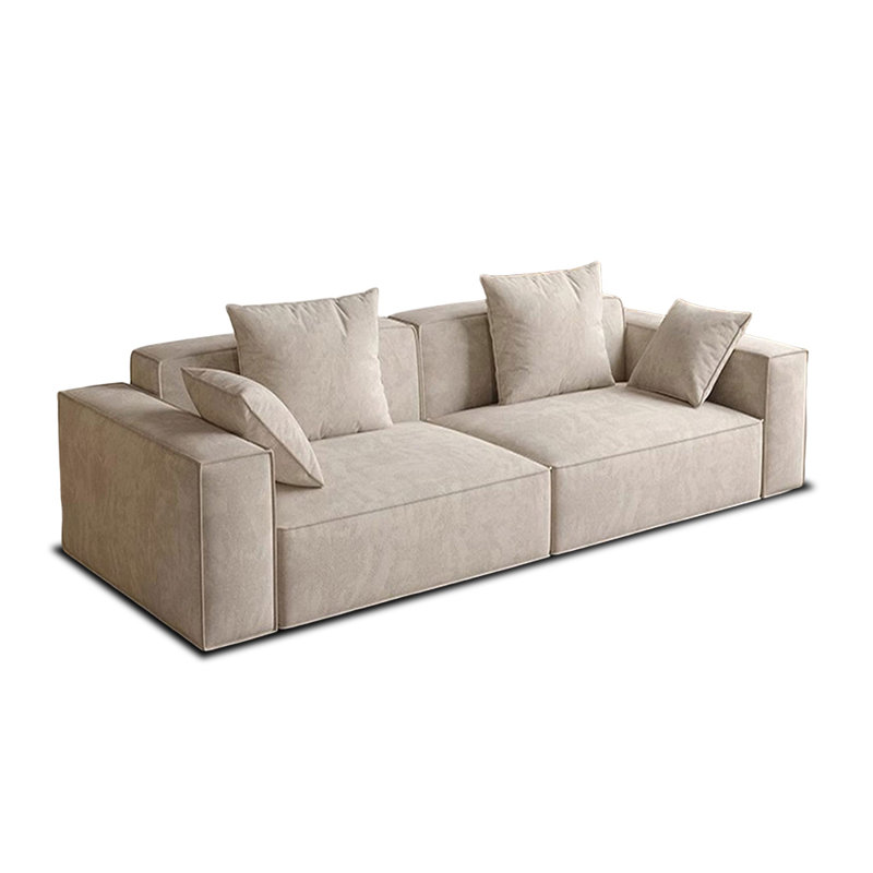 Canapé modulaire 86,61 po 100% polyester, Beige