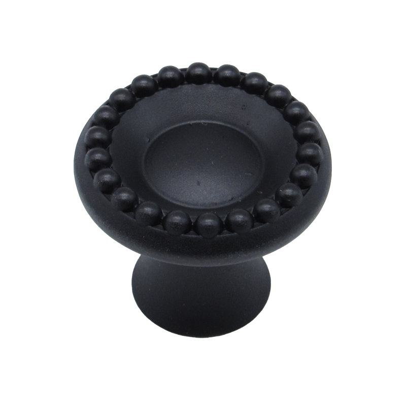 Poignée ronde 1 1/4" de diamètre, Noir mat