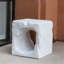 Lyra Outdoor Patio Karst Cave Inspired MGO Side Table, White