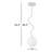 S-Curve Globe Pendant with White Jade Glass-1430504429