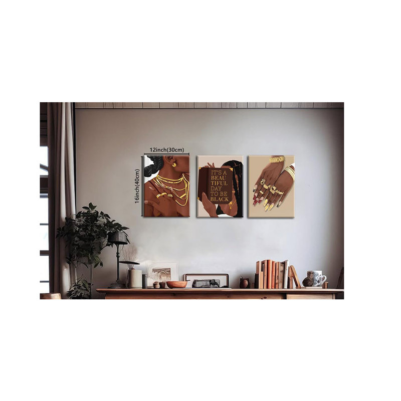3 Piece Wrapped Canvas Set