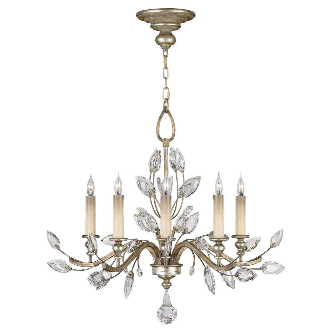 Crystal Laurel 5 - Light Crystal Classic / Traditional Chandelier Fine Art Handcrafted Lighting