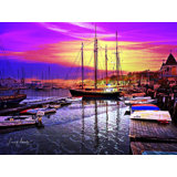 Magic Harbor Print by Leonard Askowitz