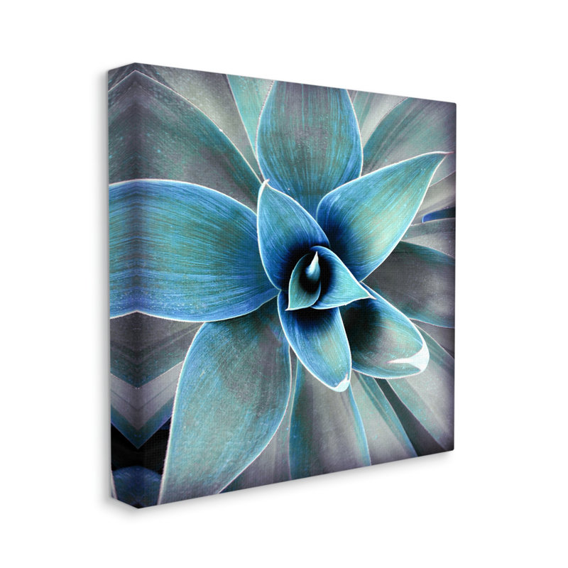 Modern Close Up Plant Leaves by Irena Orlov - Print, 17" H x 17" W x 1.5" D, Wrapped Canvas