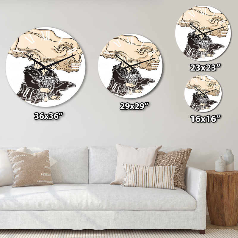 Horloge murale rétro Ukiyoe, Petit