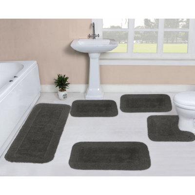Tapis de bain 100% coton Brunton Collection (ensemble de 5)