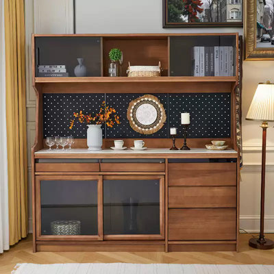 French Solid Wood Kitchen Food Cabinet