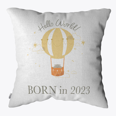 White Square Throw Pillow Cover