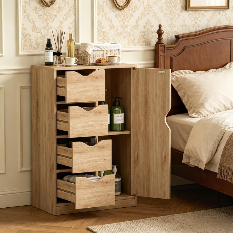 Armoire de rangement compacte verticale avec plusieurs compartiments et conception étroite, idéale pour les petits espaces et la vie organisée