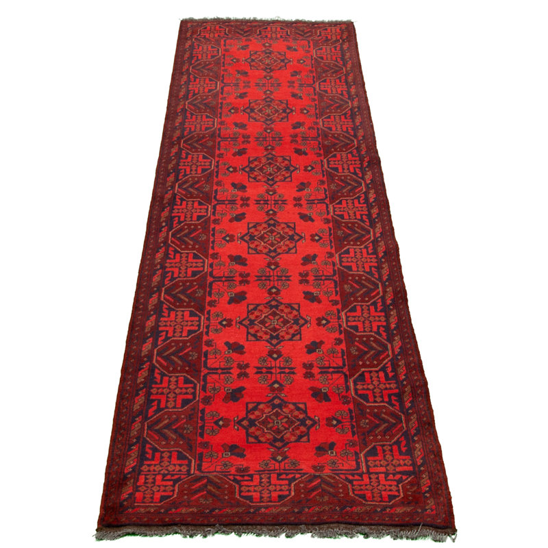Tapis de couloir en Tapis décoratif laine noué à la main de conception unique 2 pi 8 po x 9 pi 7 po Brayah
