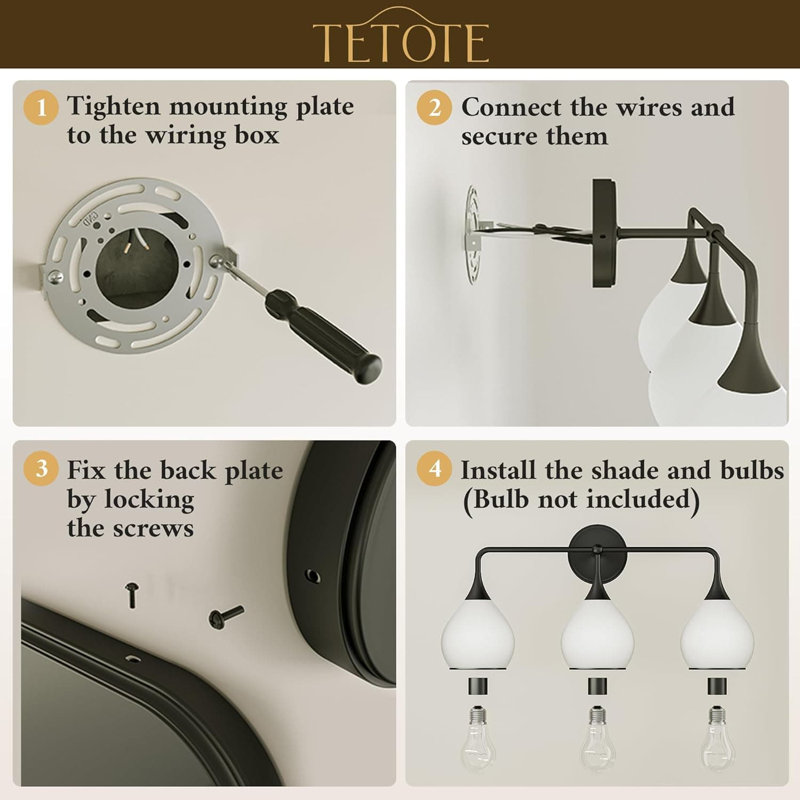 Luminaire de meuble-lavabo moderne 2 lumières, applique murale réversible avec verre givré pour miroir de salle de bain, salon, chambre à coucher et couloir
